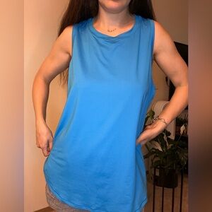 CRZ YOGA Vibrant Blue Muscle Tee